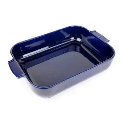 Plat à four céramique Appolia rectangulaire bleu 40 cm Peugeot