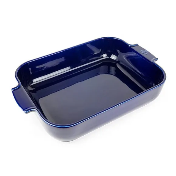 Plat à four céramique Appolia rectangulaire bleu 40 cm Peugeot