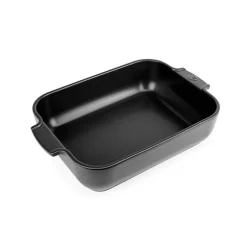 Plat à four céramique Appolia rectangulaire noir mat 32 cm Peugeot