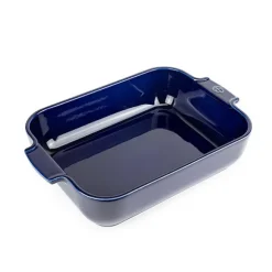 Plat à four céramique Appolia rectangulaire bleu 32 cm Peugeot