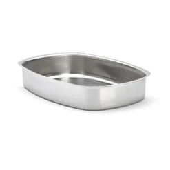 Plat à four en inox rectangulaire 38 x 26 cm De Buyer