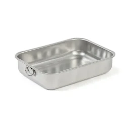 Plat à four rectangulaire en inox 35 x 26 cm Steel Pan