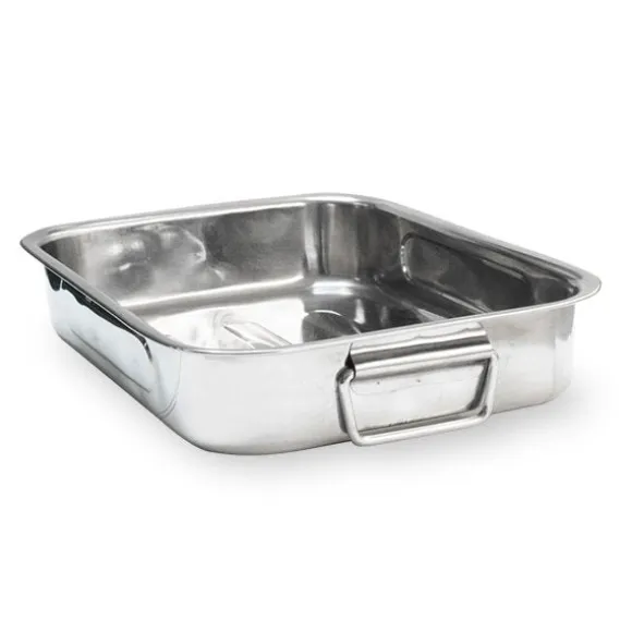 Plat à four rectangulaire inox 35 cm Baumalu