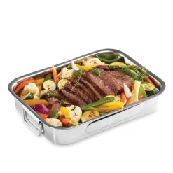 Plat à four rectangulaire inox 25 cm Baumalu