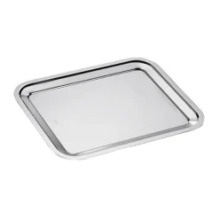 Plat rectangle en inox Dribbling 30 cm Inoxriv