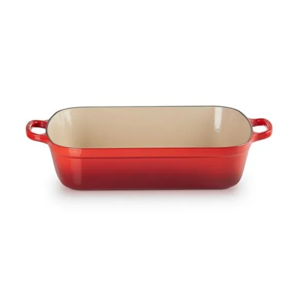 Plat rectangulaire fonte émaillée 37 cm Cerise Le Creuset