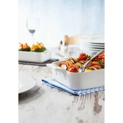 Plat rectangulaire porcelaine Belle Cuisine 19 cm Blanc Revol