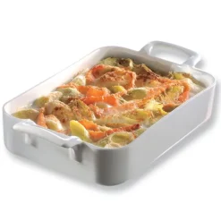 Plat rectangulaire porcelaine Belle Cuisine 30 cm Blanc Revol