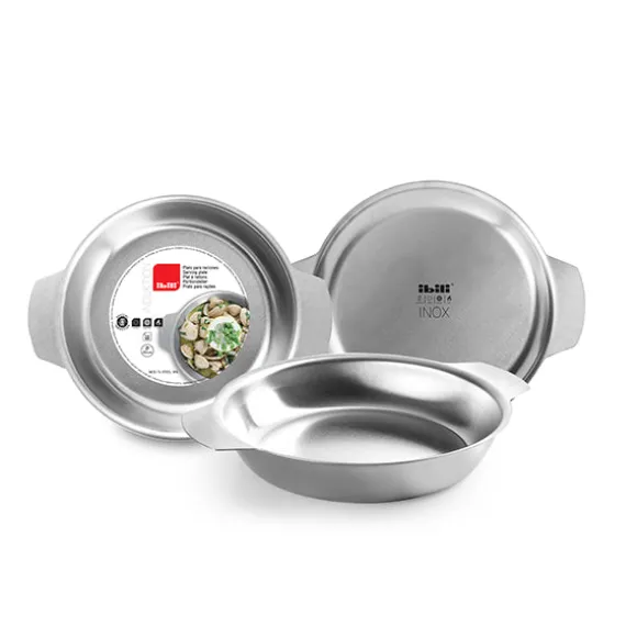 Plat rond inox 24 cm Ibili