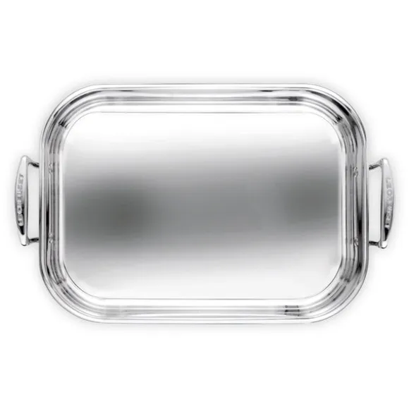 Plat à rôtir rectangulaire inox 35 cm Le Creuset