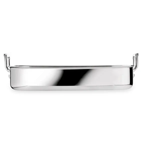 Plat à rôtir rectangulaire inox 35 cm Le Creuset