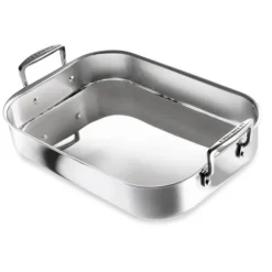 Plat à rôtir rectangulaire inox 35 cm Le Creuset