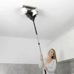 Plumeau en plumes d'autruche avec manche télescopique pliable 122 cm Wenko by Maximex
