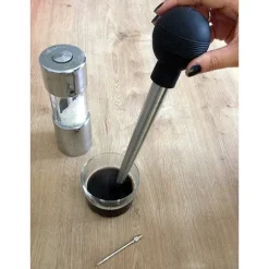Poire à jus inox 26 cm
