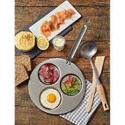 Poêle 3 blinis acier Minéral B 27 cm De Buyer