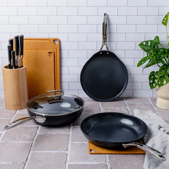 Poêle à crêpes aluminium avec revêtement céramique Castel’Pro Ultralu 24 cm Cristel