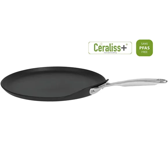 Poêle à crêpes aluminium avec revêtement céramique Castel’Pro Ultralu 24 cm Cristel