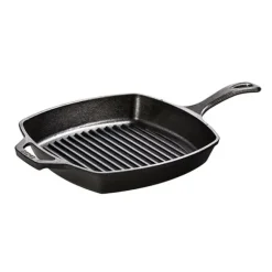 Poêle grill carrée en fonte naturelle 27 cm Lodge