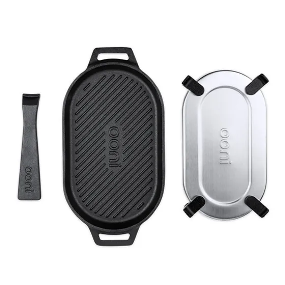Poêle grill ovale en fonte Ooni
