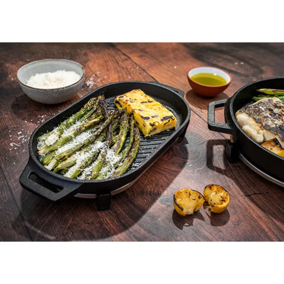 Poêle grill ovale en fonte Ooni