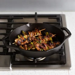 Poêle grill ronde en fonte naturelle 26 cm Lodge