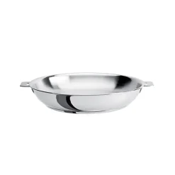 Poêle haute tout inox Mutine sans manche 24 cm Cristel