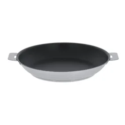 Poêle inox antiadhérente Strate sans manche 24 cm Cristel