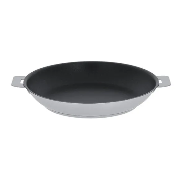 Poêle inox antiadhérente Strate sans manche 24 cm Cristel