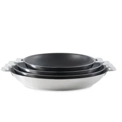Poêle inox antiadhérente Strate sans manche 20 cm Cristel