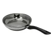 Poêle inox avec couvercle en verre 24 cm Baumalu