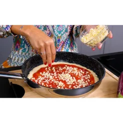 Poêle inox avec revêtement céramique 28 cm Kitchenpro