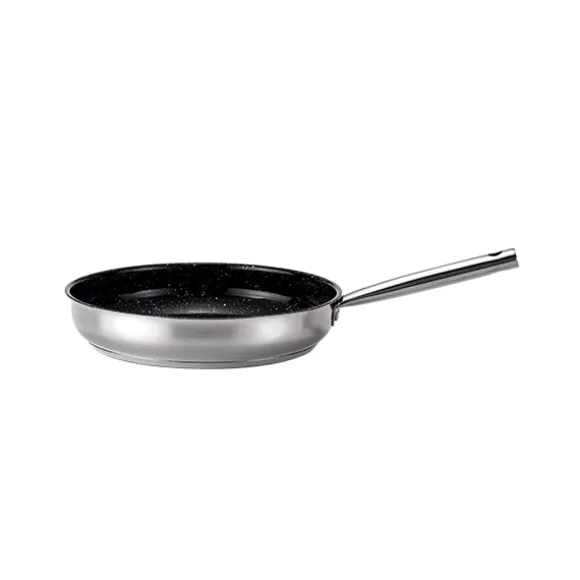 Poêle inox avec revêtement céramique 28 cm Kitchenpro