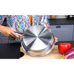 Poêle inox avec revêtement céramique 20 cm Kitchenpro