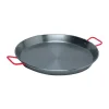 Poêle à paëlla 46 cm acier poli