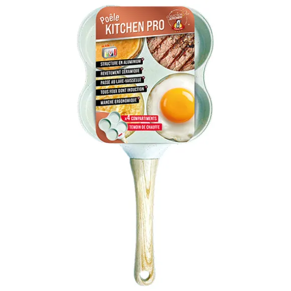 Poêle à pancakes 4 compartiments Kitchenpro
