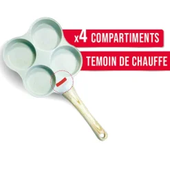 Poêle à pancakes 4 compartiments Kitchenpro