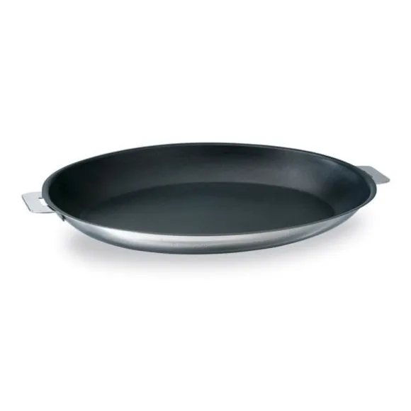 Poêle à poisson ovale inox antiadhérente Mutine sans manche Cristel