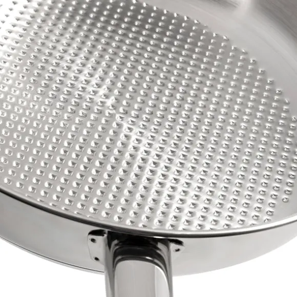 Poêle tout inox avec fond grill 24 cm Artame