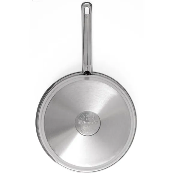 Poêle tout inox avec fond grill 24 cm Artame