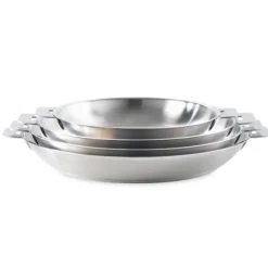 Poêle tout inox Strate sans manche 20 cm Cristel