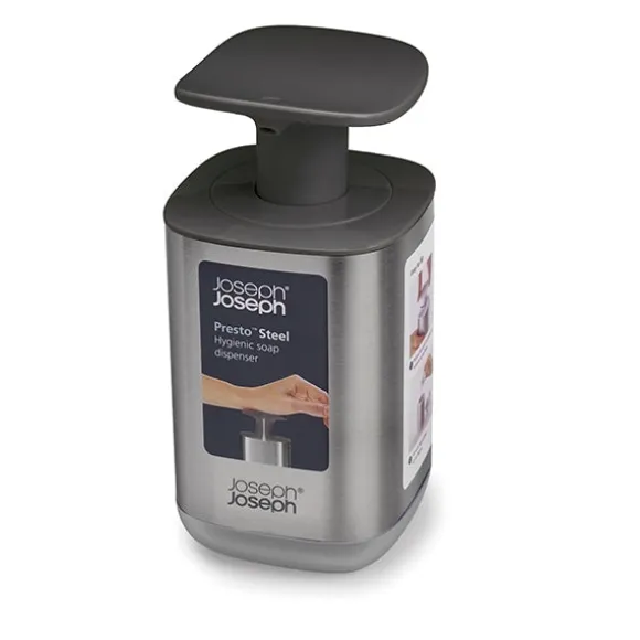 Pompe à savon en inox noir Joseph Joseph