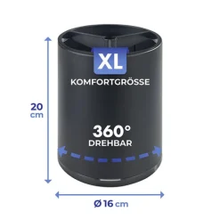Porte ustensiles pivotant XL noir Wenko by Maximex