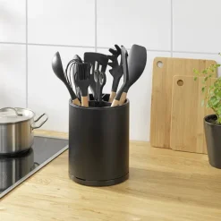 Porte ustensiles pivotant XL noir Wenko by Maximex