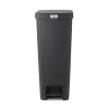 Poubelle à pédale StepUp grise 40 L Brabantia