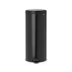 Poubelle ronde à pédale NewIcon 30 L noire Brabantia