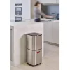 Poubelle Totem acier inoxydable 40 L - 2 compartiments 20 L Joseph Joseph