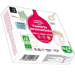 Préparation en poudre pour yaourts aromatisés Vanille Fraise Citron Nat-ali