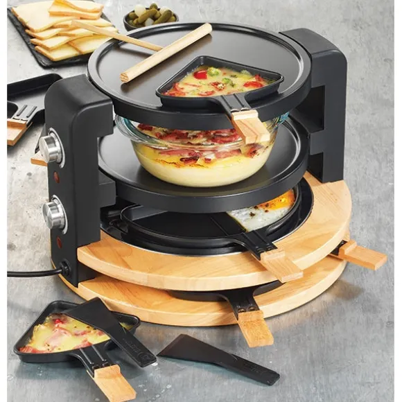Raclette ronde multifonction 10 poêlons 1500 W Kitchen Chef Professional