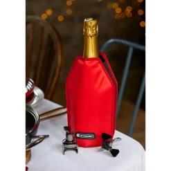 Rafraîchisseur de bouteille coloris cerise Le Creuset