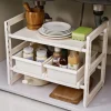 Rangement sous évier extensible